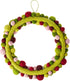 Handmade Hand Felted Wool Wreath - Multicolor Ball - 14" - ARCADIA HOME
